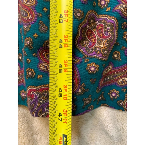 Vintage Prairie Dress 1980s Paisley button front 100% Cotton Sz 8 USA made - Picture 8 of 9